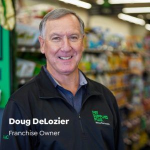 Photo of dog franchise, Pet Supplies Plus, franchise owner, Doug DeLozier